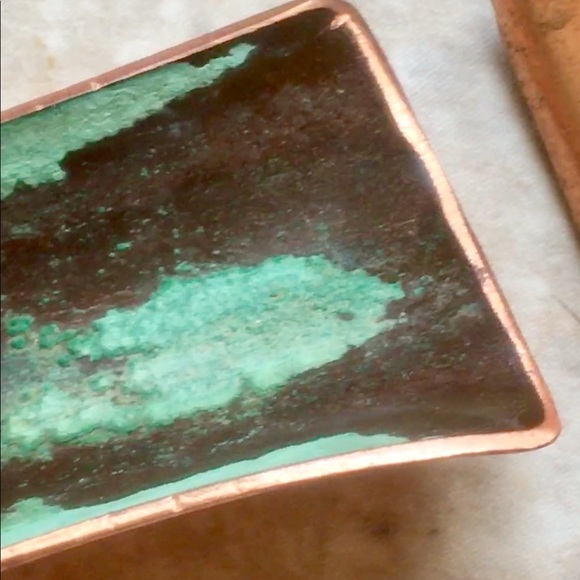 Incredible PATINA & SMOOTH BRASS EARRINGS - Picture 7 of 7